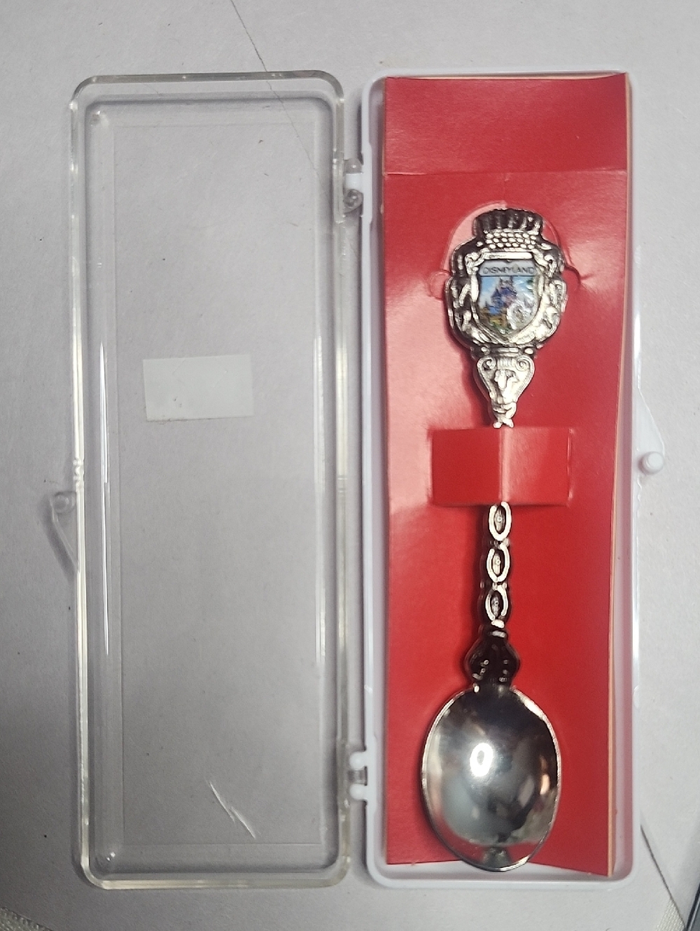 Disney Silver Collectible Souvenir Spoon - Red Display